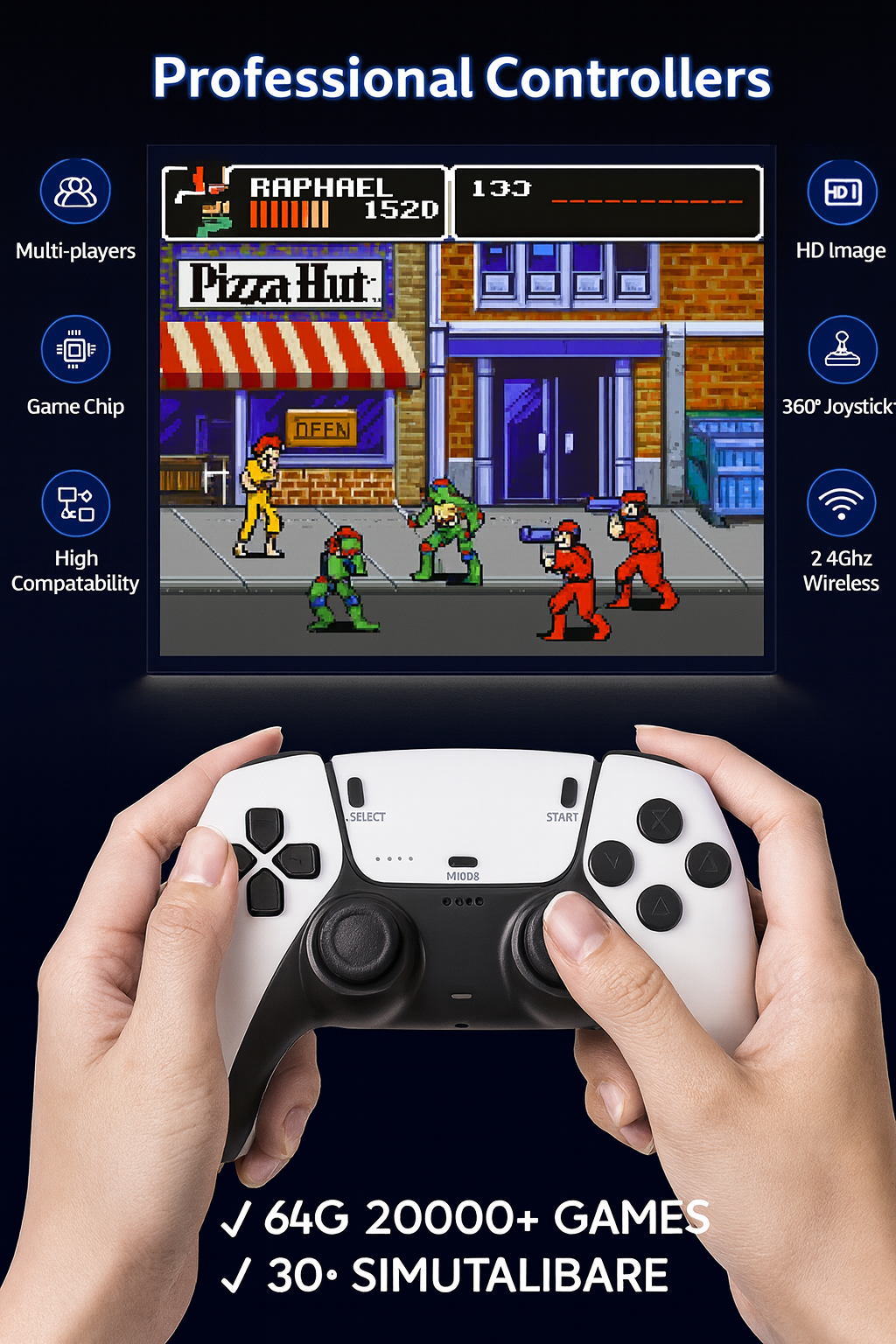 Retro Spelkonsole™ – Nostalgi för Hela Familjen